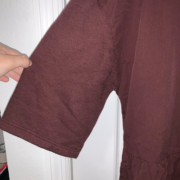 ZARA Oversize Dress with Ruffles and Sleeves Size Small - Picture 3 of 5